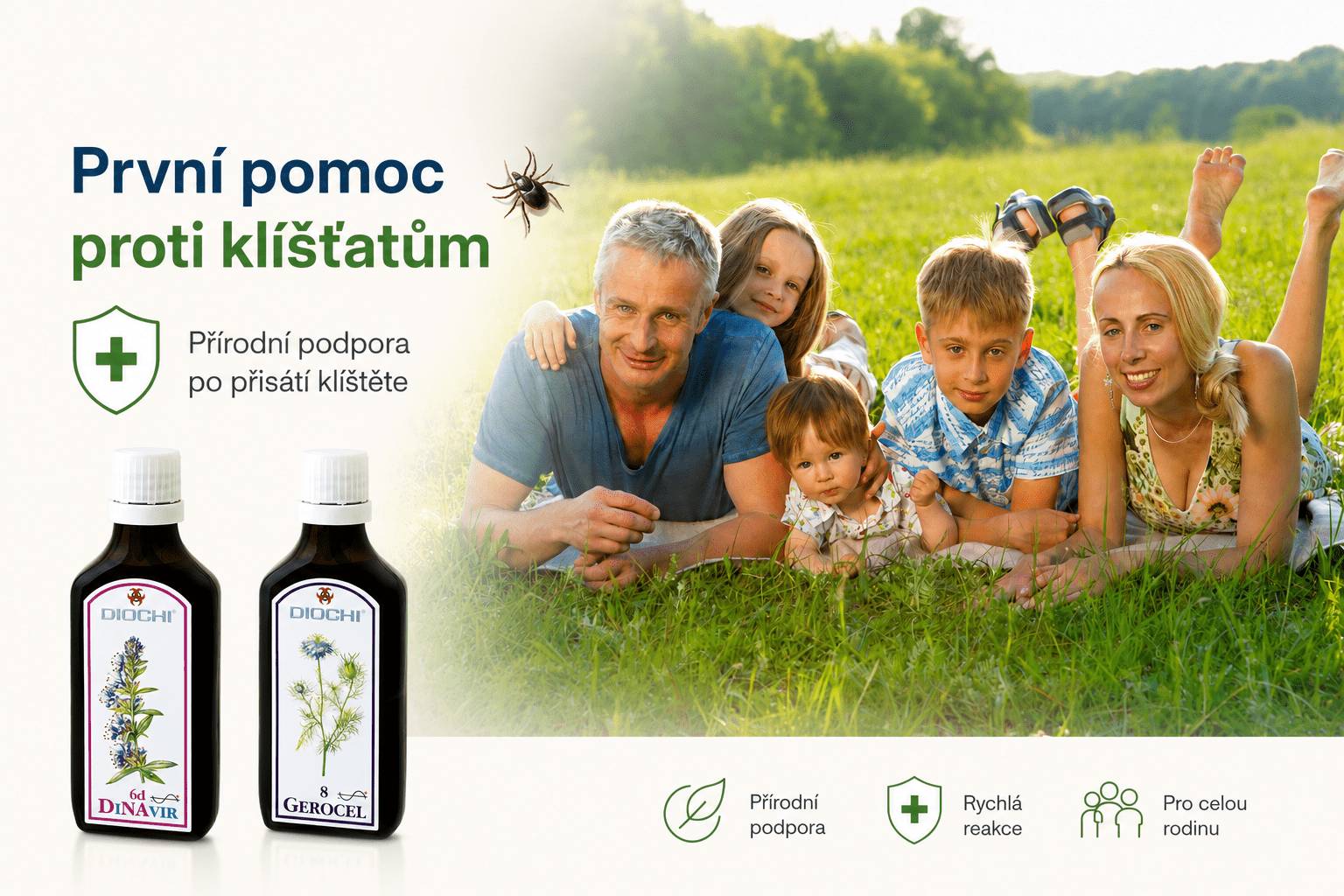 Proti klíšťatům – GEROCEL a DiNAvir