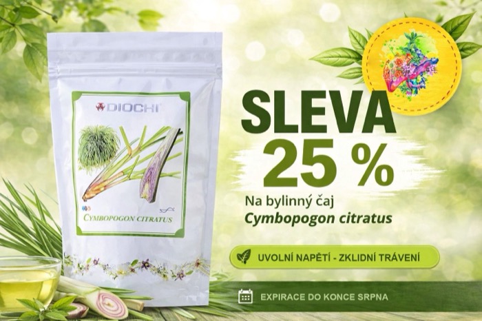 AKCE: Cymbopogon citratus 25% sleva