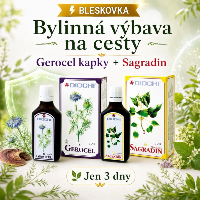 ! Bleskovka: Bylinná výbava na cesty